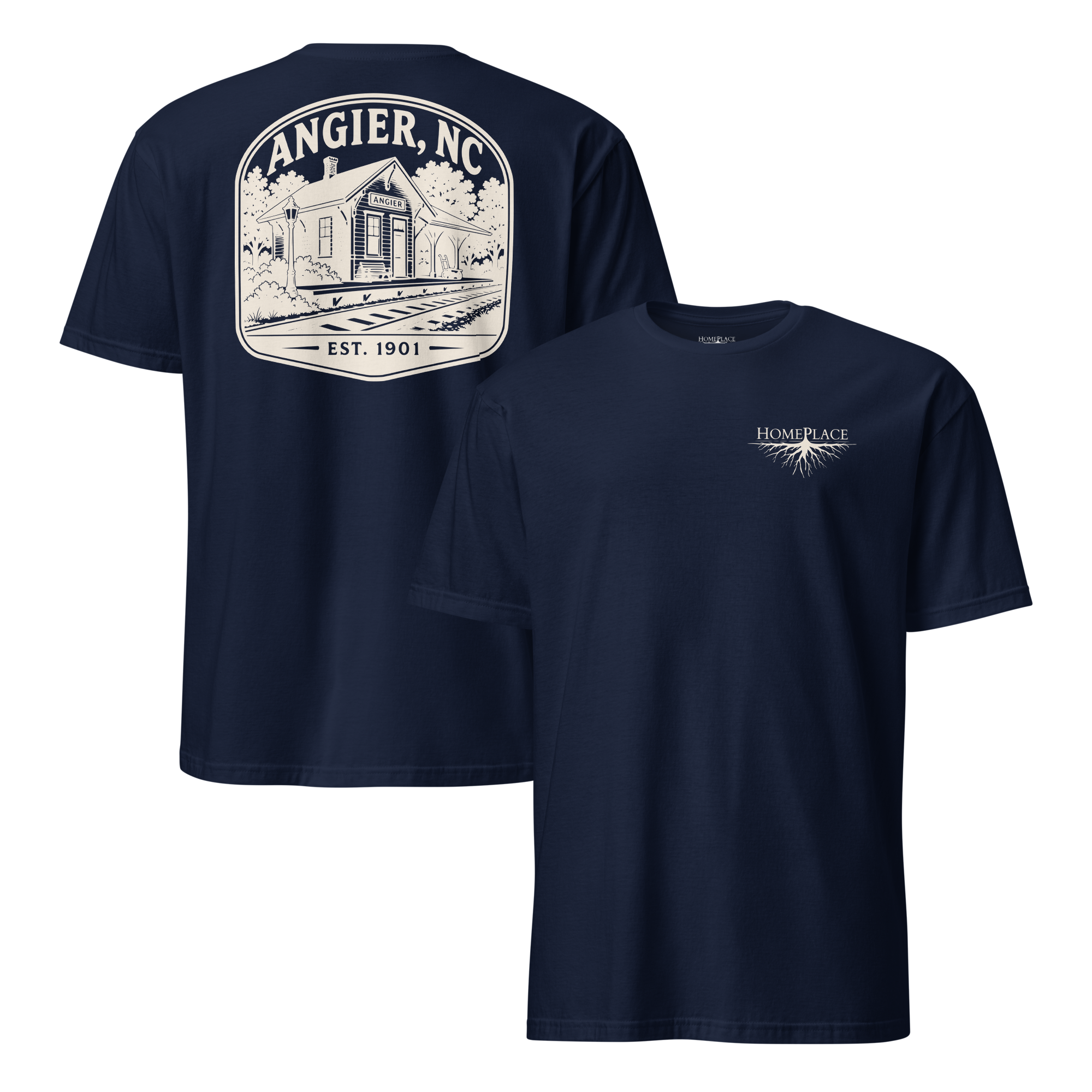 Angier, NC - Railroad Town - Unisex T-Shirt