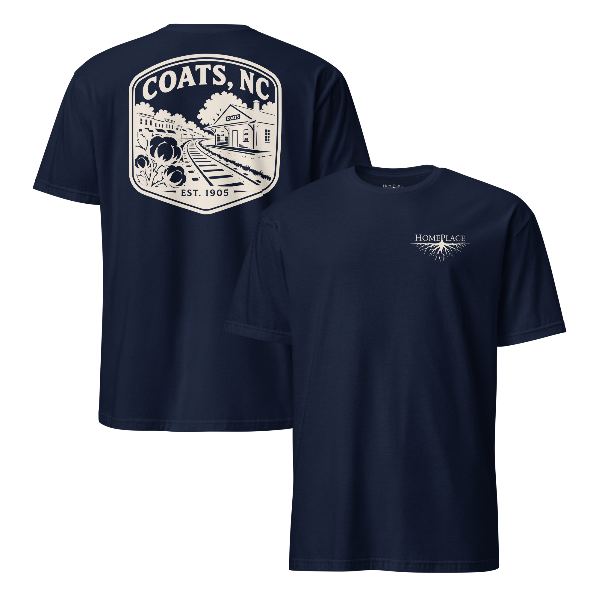 Coats, NC - RR/Cotton Town - Unisex T-Shirt