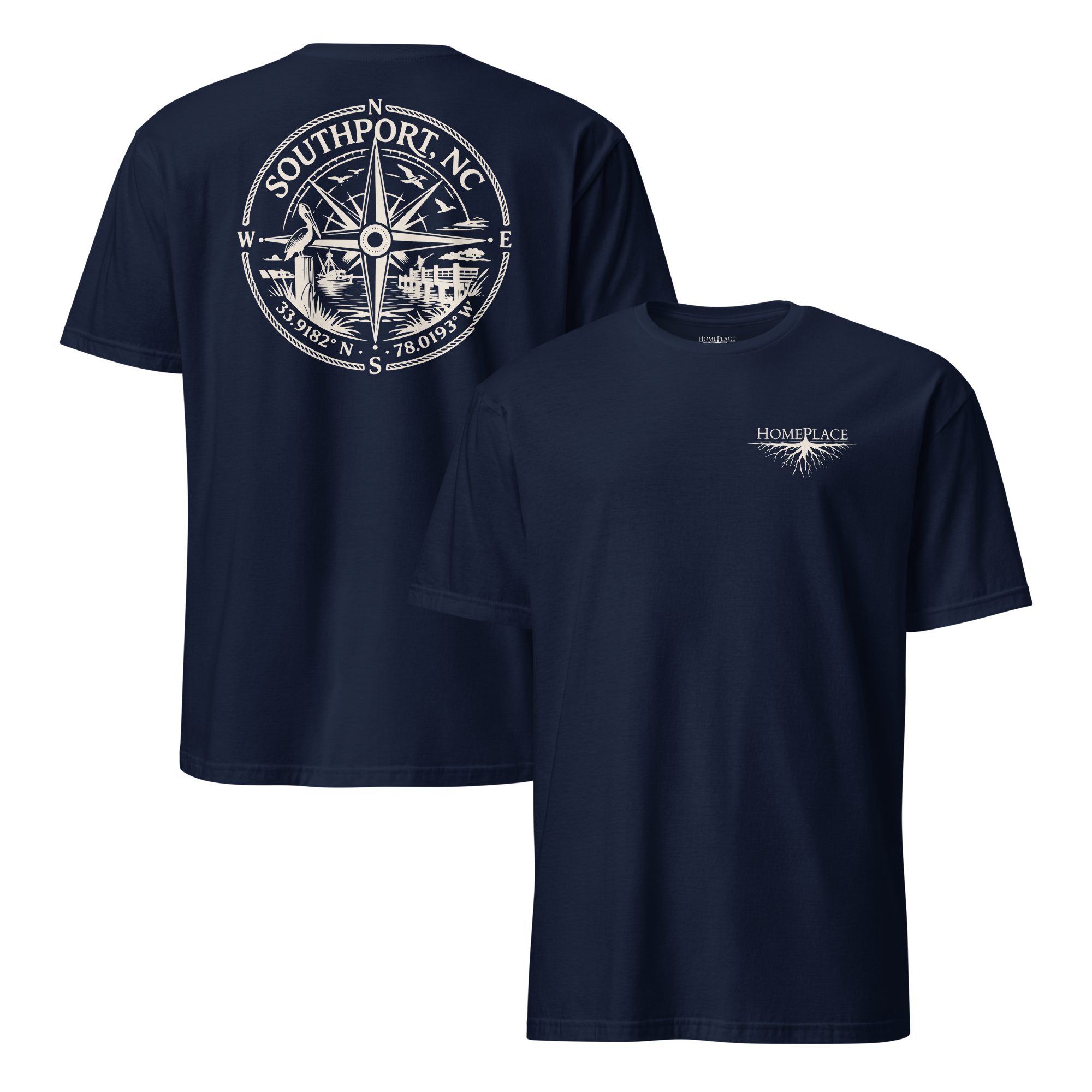 Southport, NC - Compass - Unisex T-Shirt