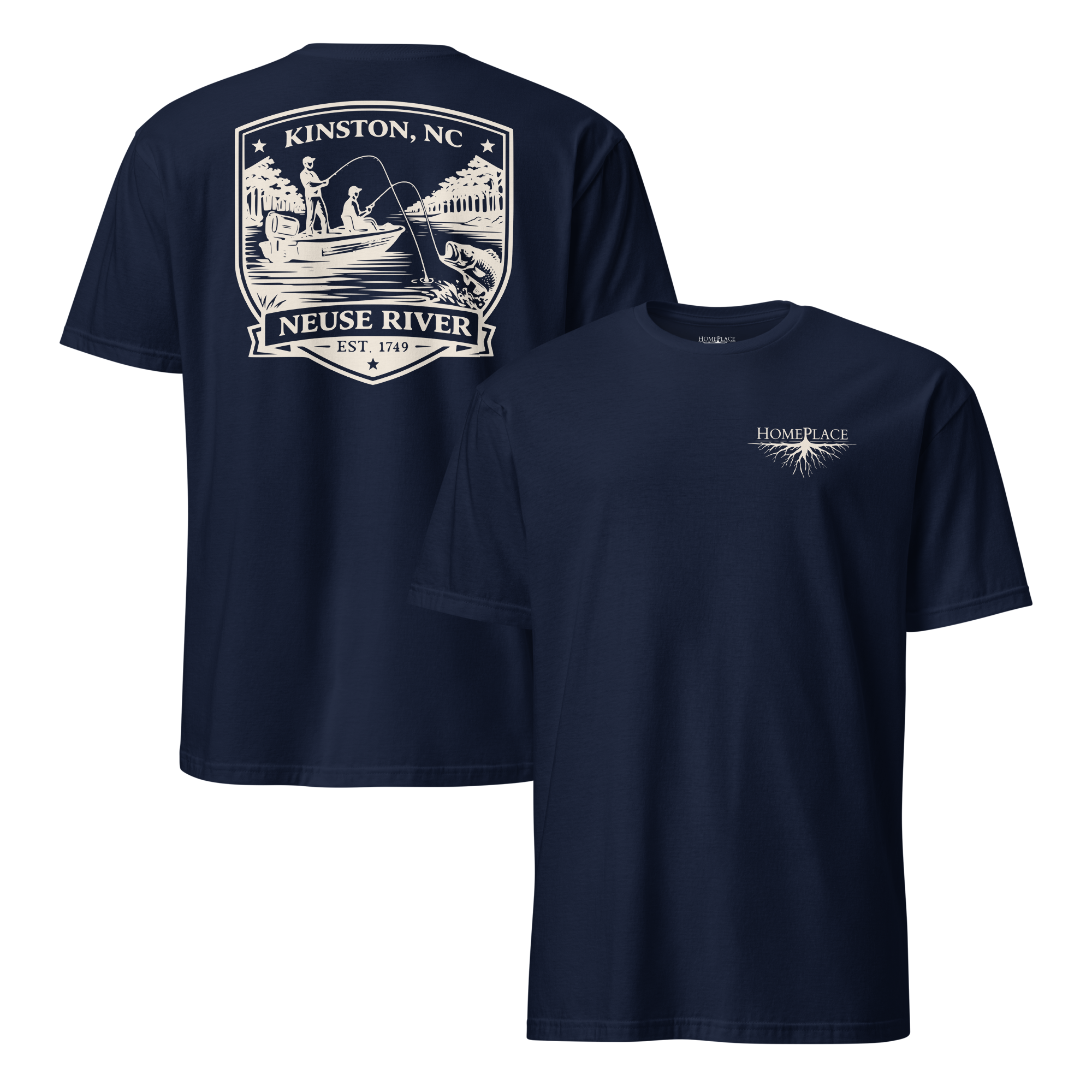 Kinston, NC - Neuse River Fishing - Unisex T-Shirt