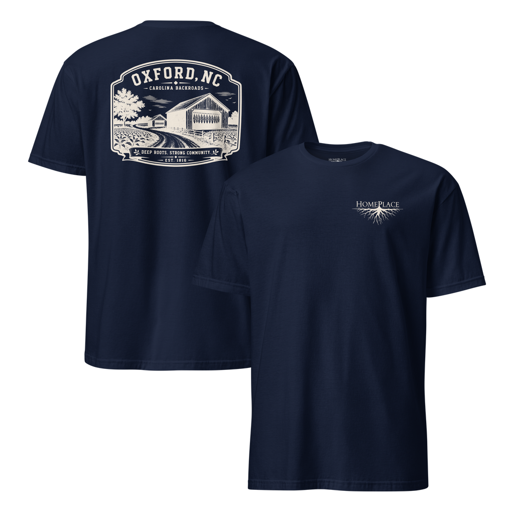 Oxford, NC - Carolina Backroads - Unisex T-Shirt