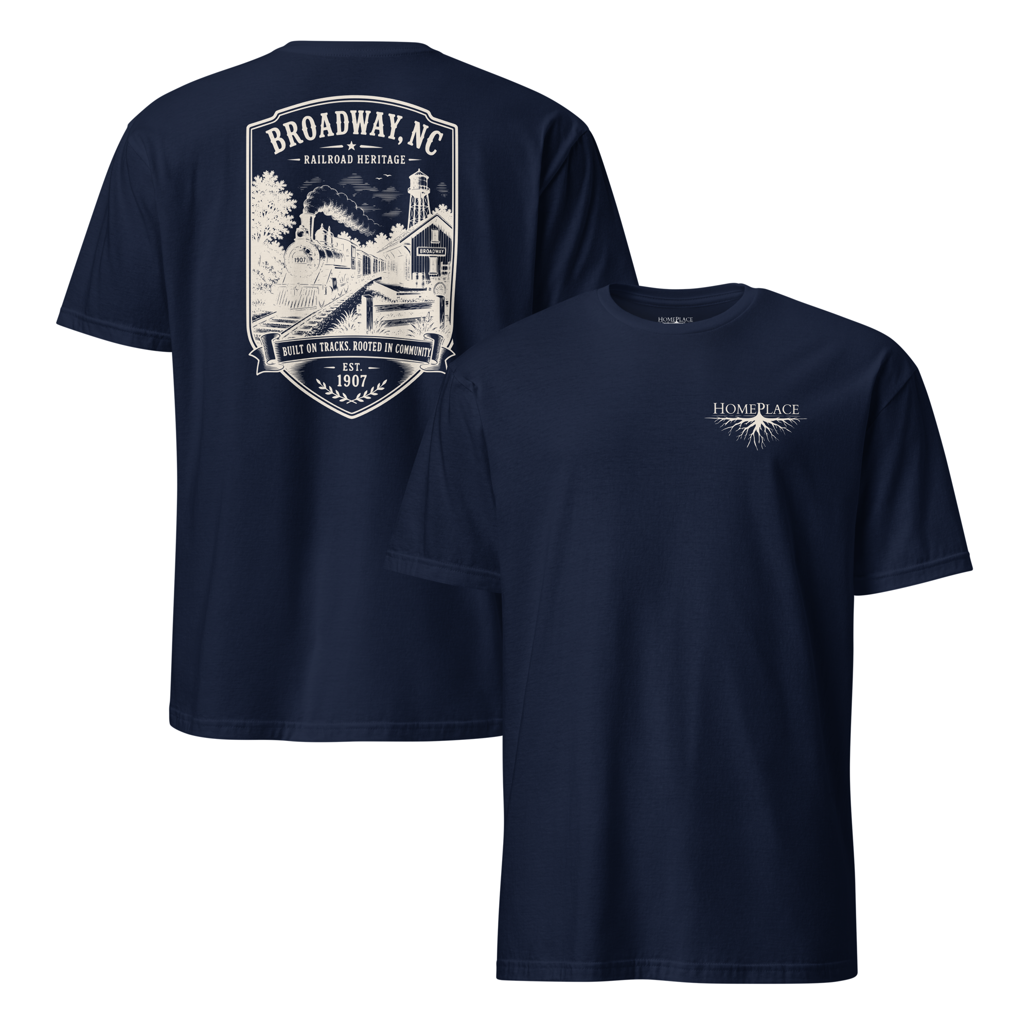 Broadway, NC - Railroad Heritage - Short-Sleeve Unisex
