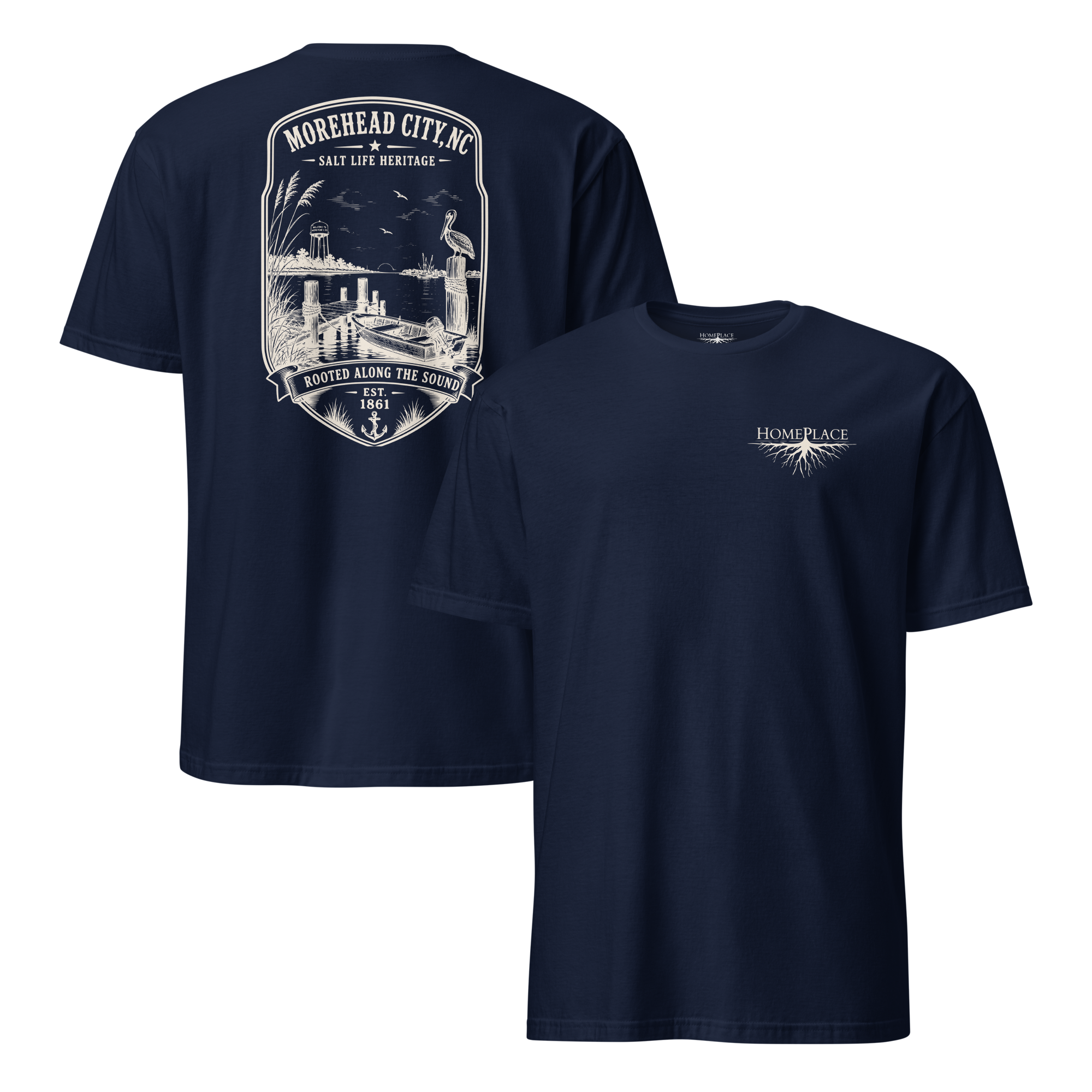 Morehead City - Rooted Along The Sound - Short-Sleeve Unisex