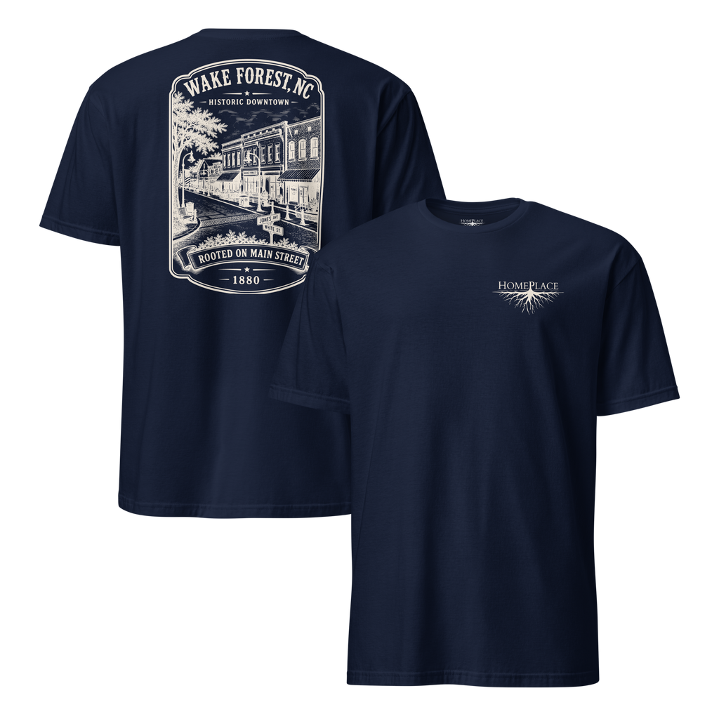 Wake Forest, NC - Historic Downtown - Short-Sleeve Unisex