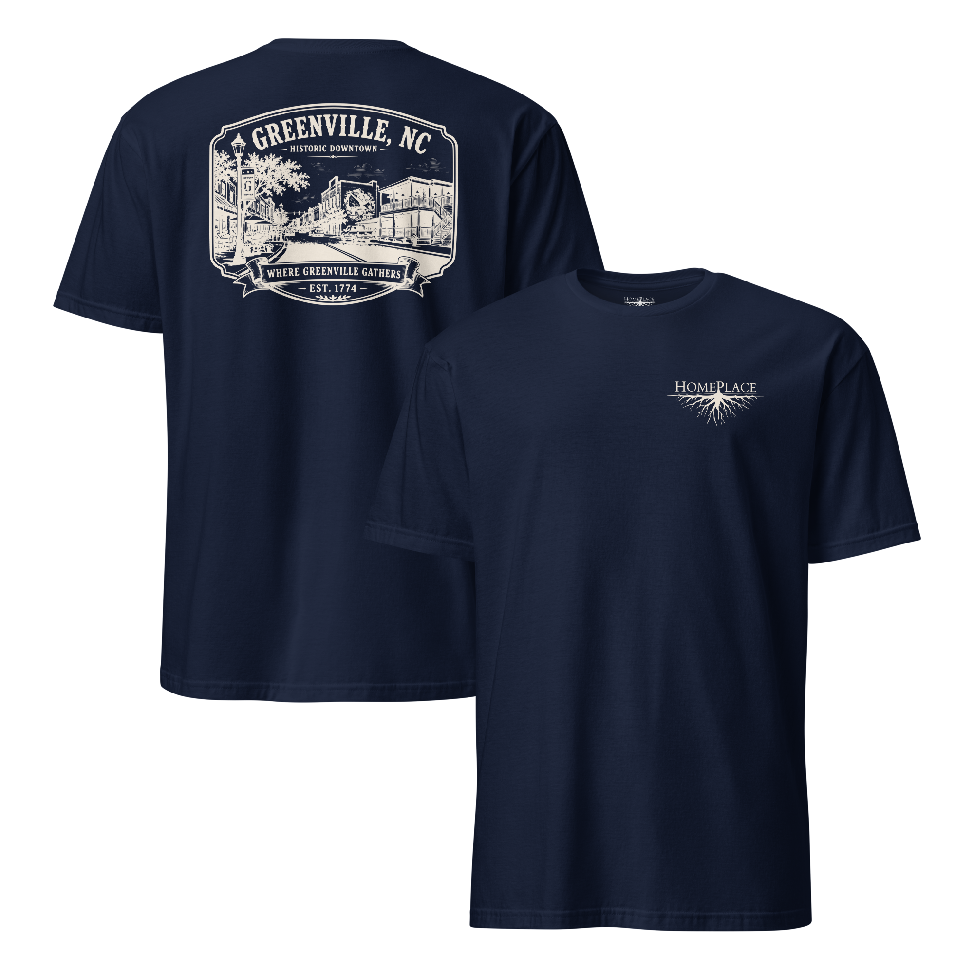 Greenville, NC - Downtown - Short-Sleeve Unisex