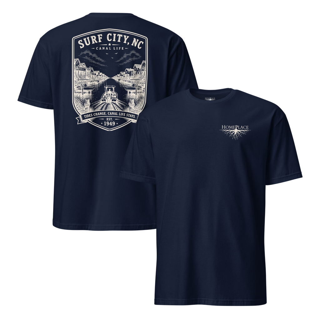 Surf City, NC - Canal Life - Short-Sleeve Unisex T-Shirt