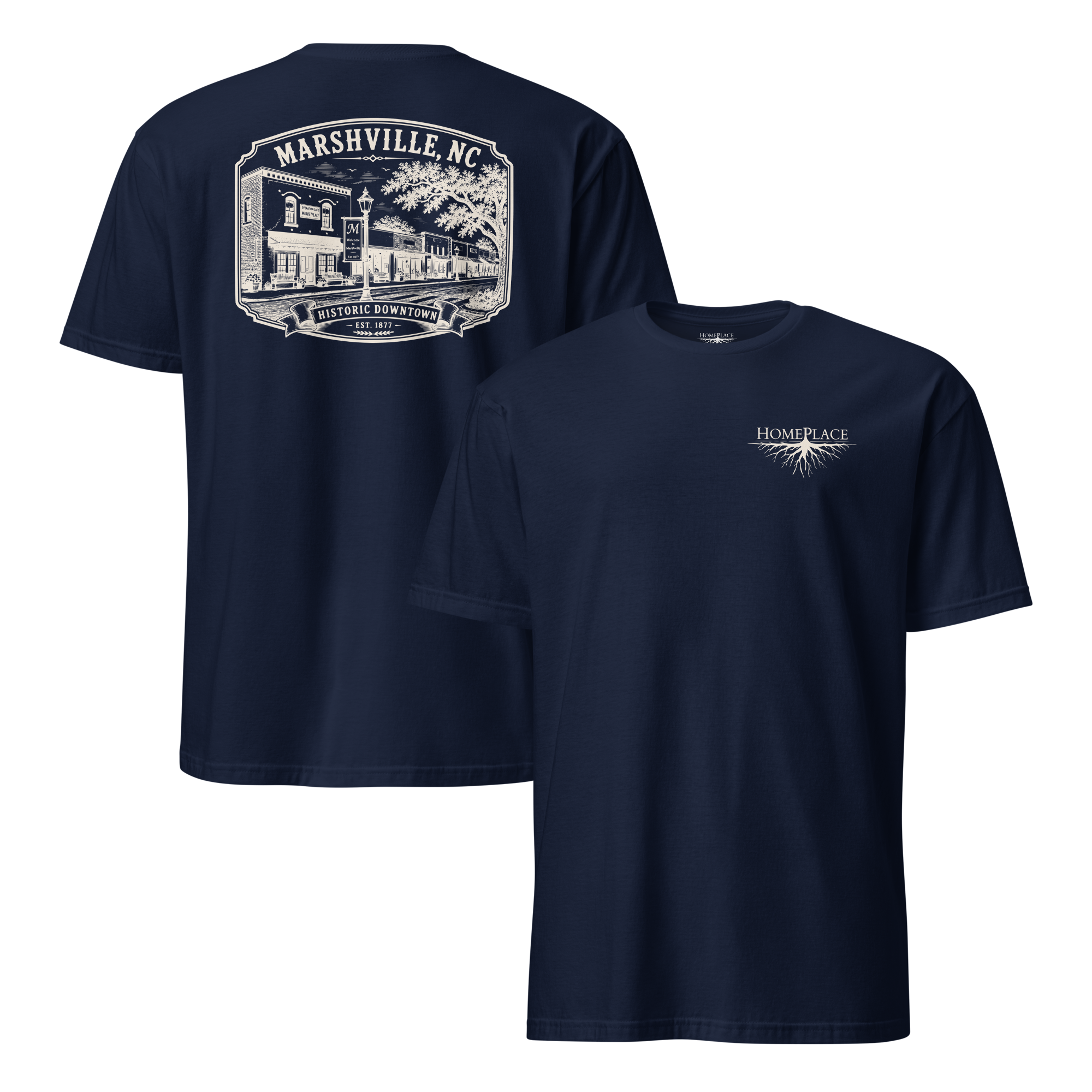 Marshville, NC - Historic Downtown - Short-Sleeve Unisex