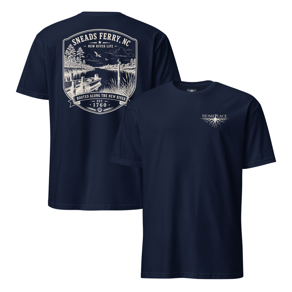 Sneads Ferry, NC - Along The New - Short-Sleeve Unisex
