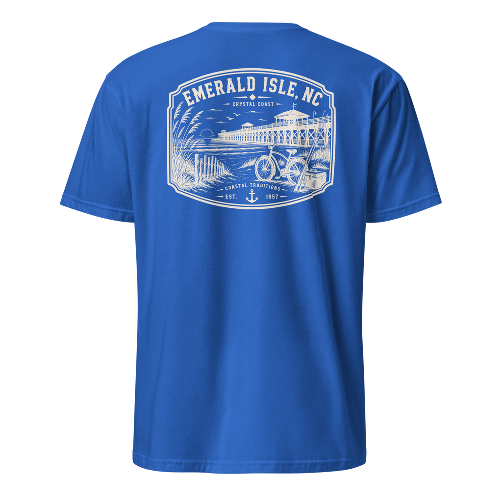Emerald Isle, NC - Day By The Pier - Unisex T-Shirt