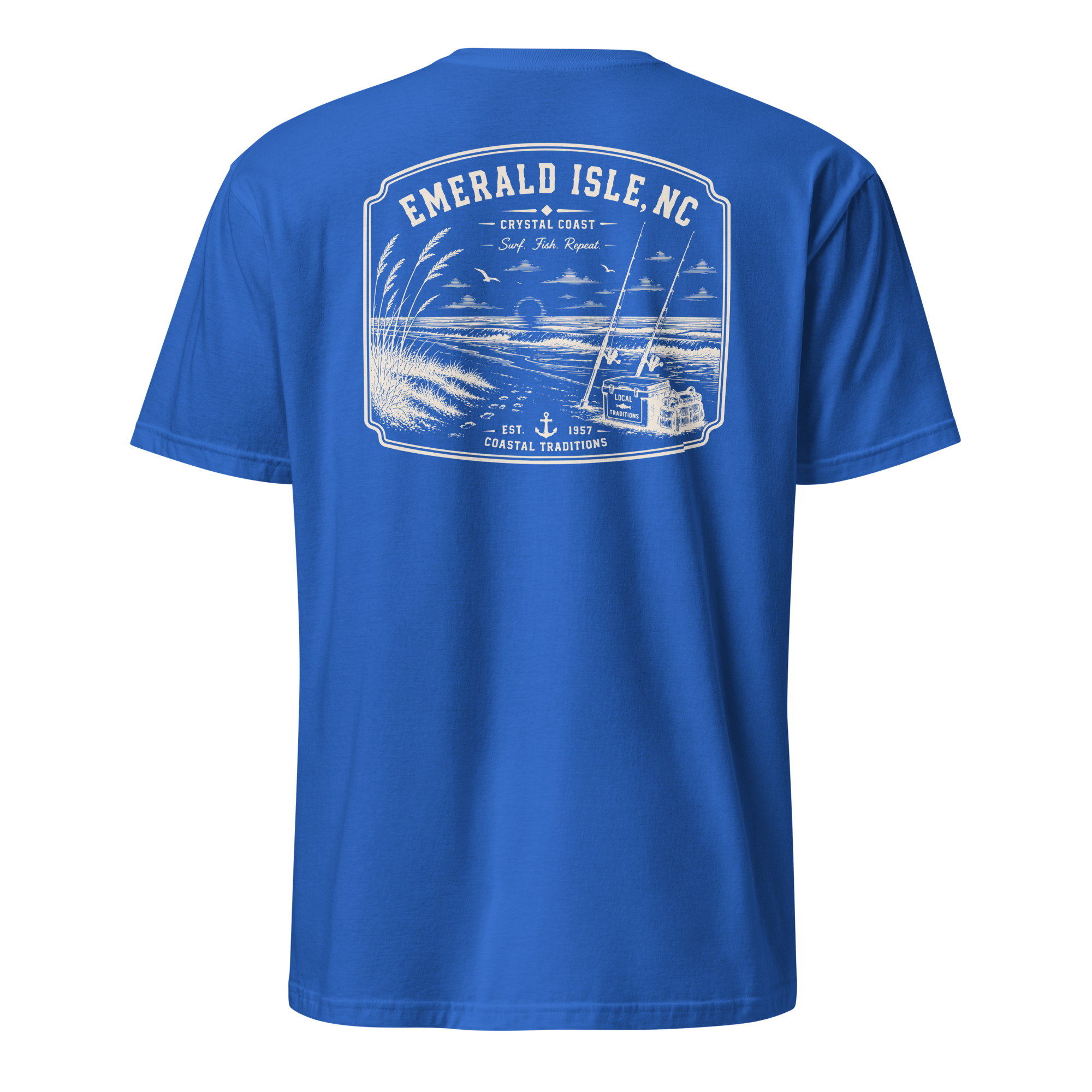 Emerald Isle, NC - Surf. Fish. Repeat. - Unisex T-Shirt