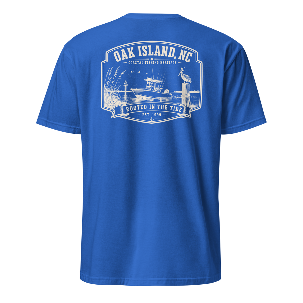 Oak Island, NC - Rooted In The Tide - Unisex T-Shirt