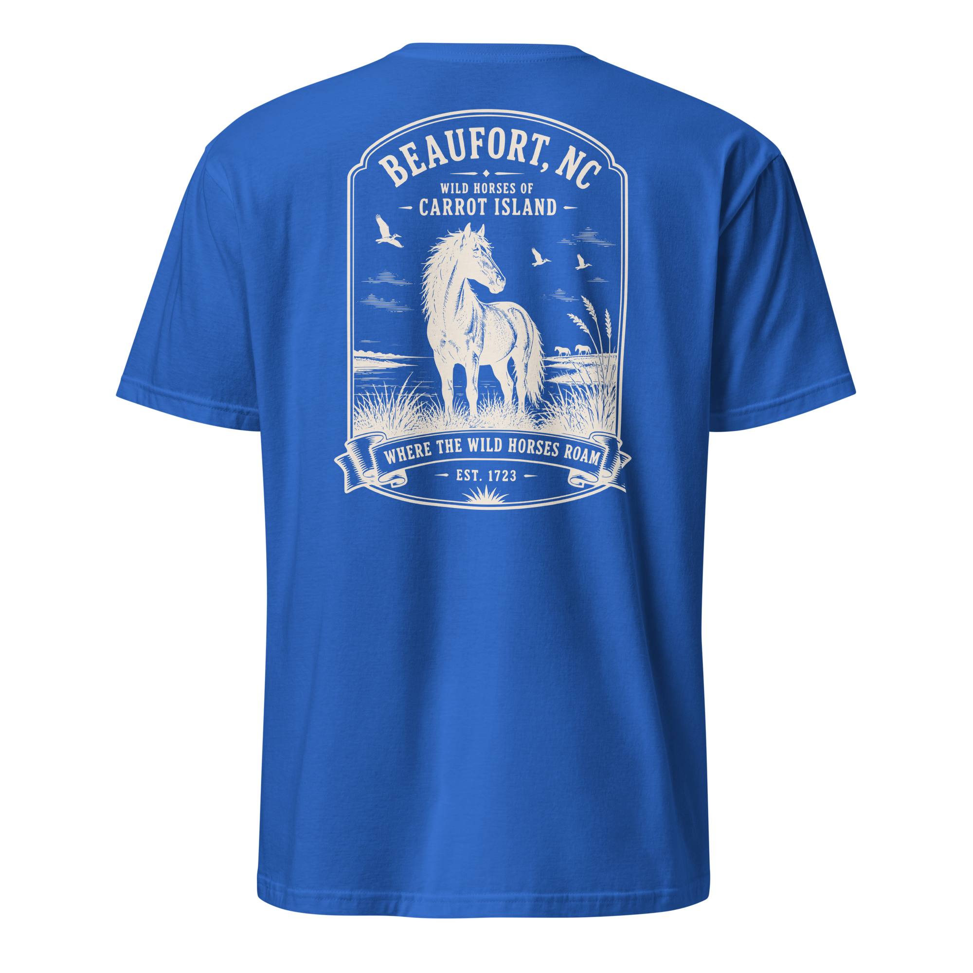 Beaufort, NC - Wild Horses of Carrot Island - Unisex T-Shirt