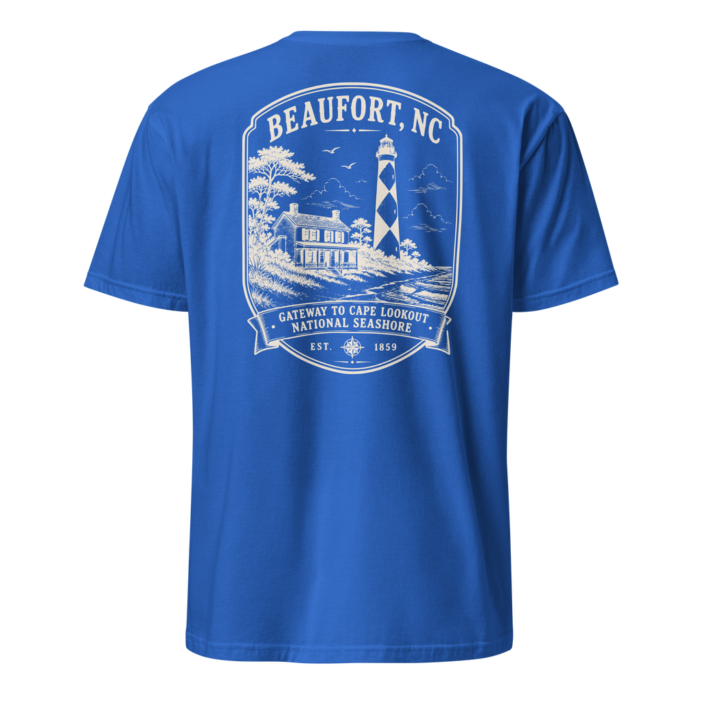 Beaufort, NC - Gateway To Cape Lookout - Short-Sleeve Unisex
