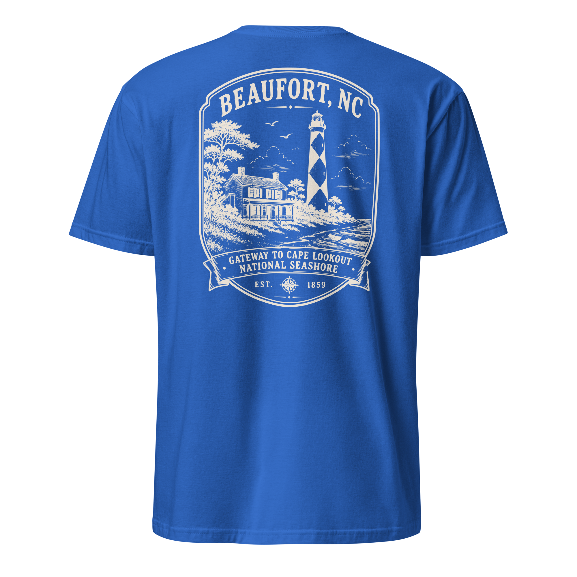 Beaufort, NC - Gateway To Cape Lookout - Short-Sleeve Unisex