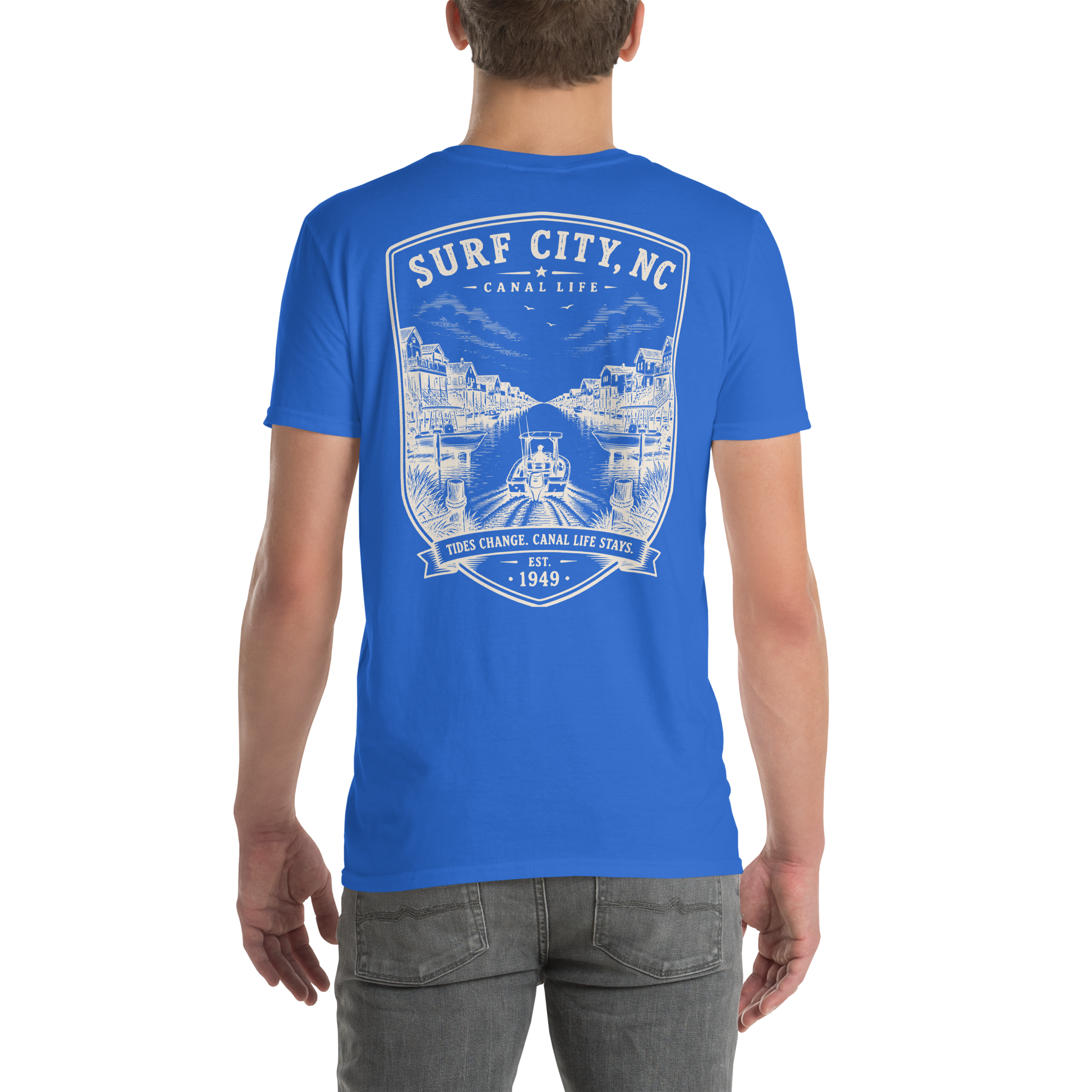 Surf City, NC - Canal Life - Short-Sleeve Unisex T-Shirt