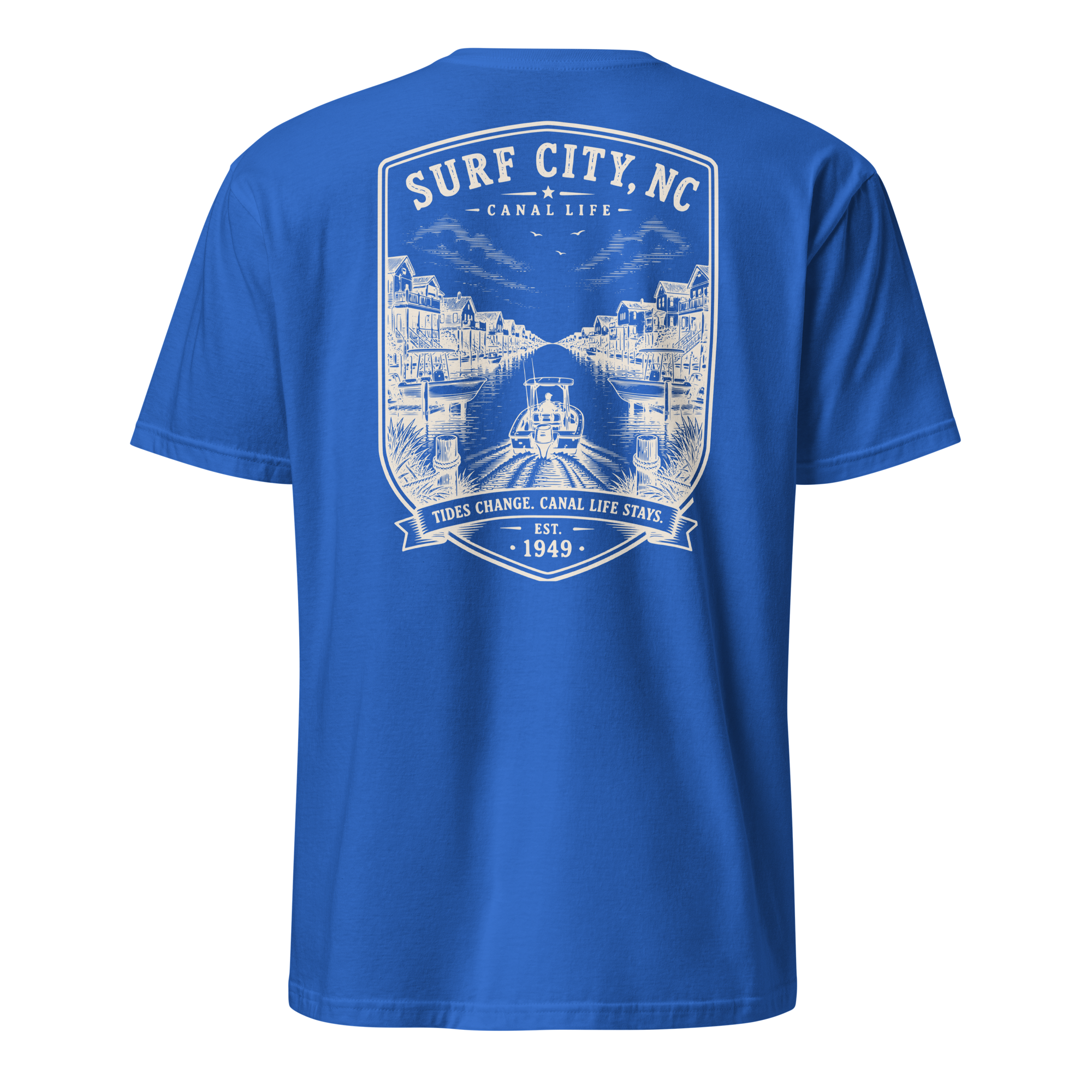 Surf City, NC - Canal Life - Short-Sleeve Unisex T-Shirt