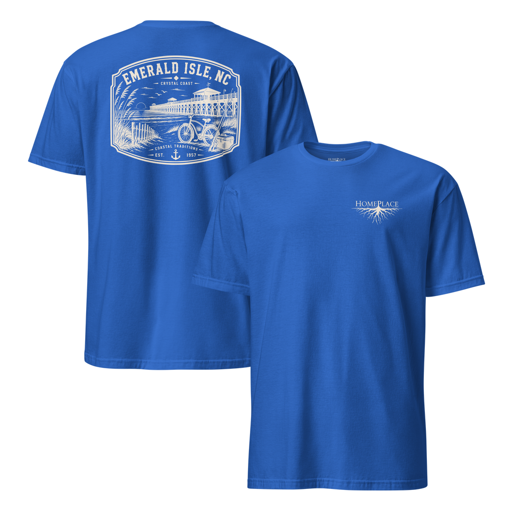 Emerald Isle, NC - Day By The Pier - Unisex T-Shirt