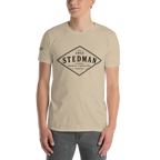 Stedman, NC - Diamond Front Black Ink Short-Sleeve Unisex T-Shirt