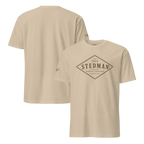 Stedman, NC - Diamond Front Brown Ink Short-Sleeve Unisex T-Shirt