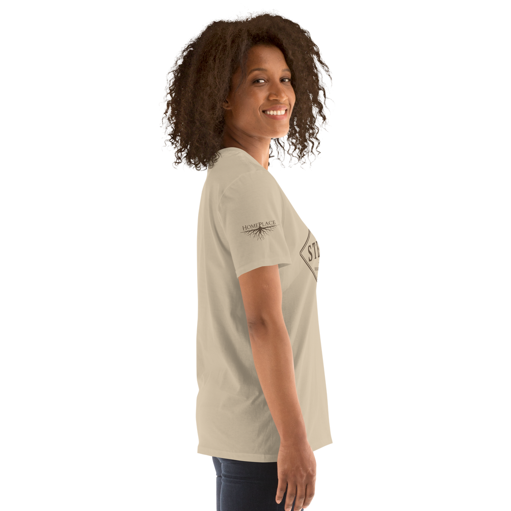 Stedman, NC - Diamond Front Brown Ink Short-Sleeve Unisex T-Shirt