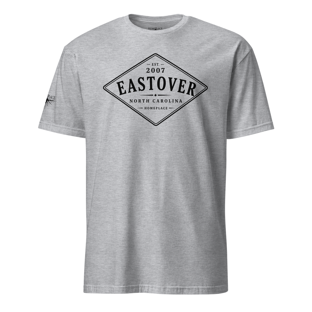 Eastover, NC - Diamond Front Black Ink Short-Sleeve Unisex T-Shirt