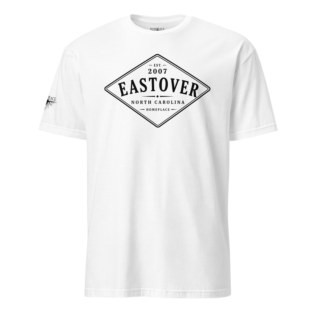 Eastover, NC - Diamond Front Black Ink Short-Sleeve Unisex T-Shirt