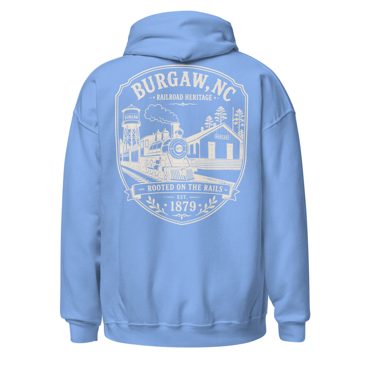 Burgaw, NC - Rooted On The Rails - Unisex Hoodie