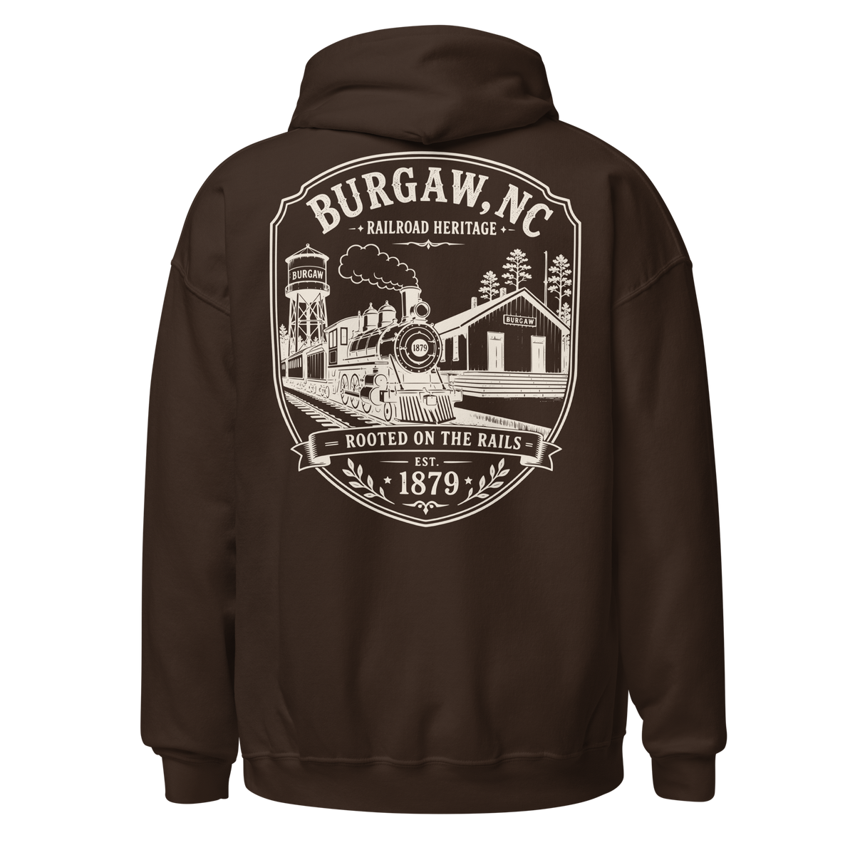 Burgaw, NC - Rooted On The Rails - Unisex Hoodie