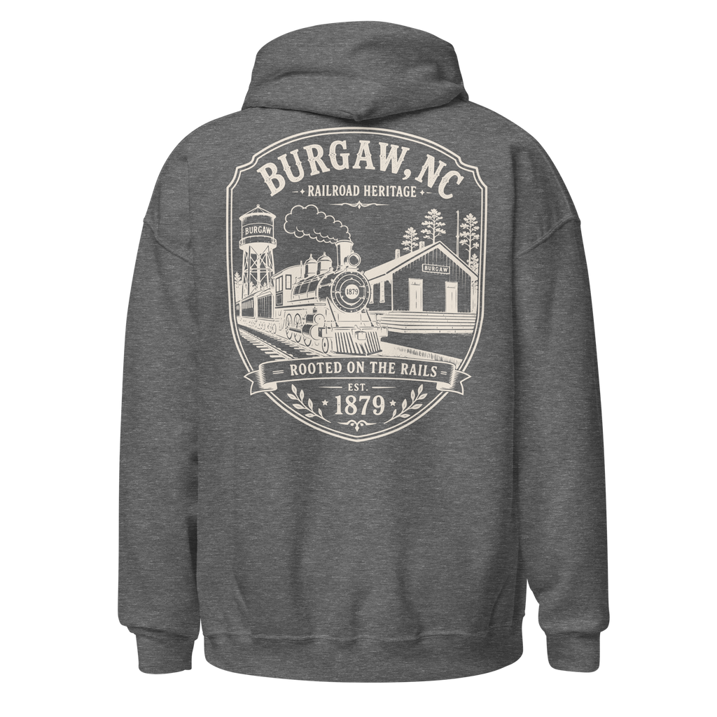 Burgaw, NC - Rooted On The Rails - Unisex Hoodie