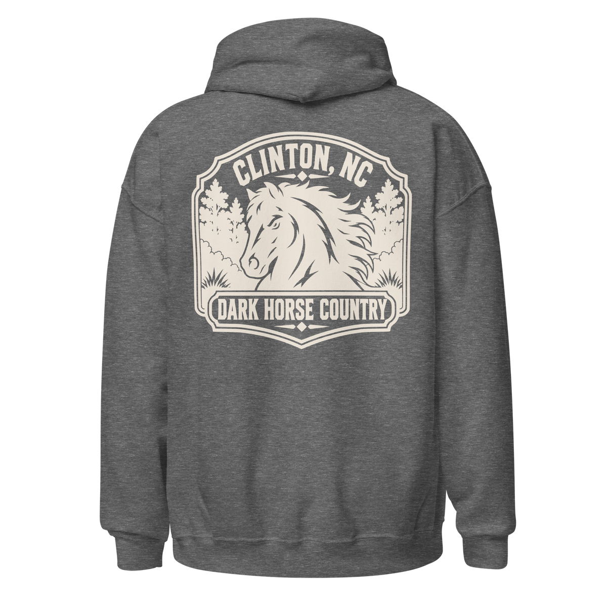 Clinton, NC - Dark Horse Country - Unisex Hoodie