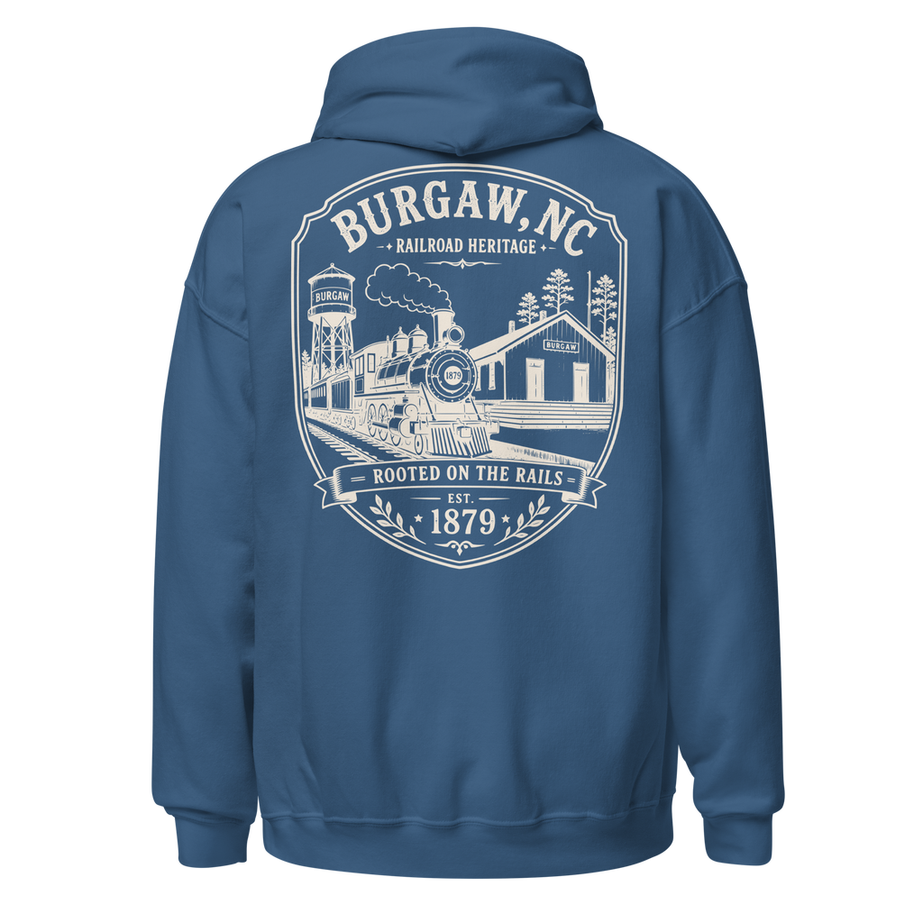 Burgaw, NC - Rooted On The Rails - Unisex Hoodie