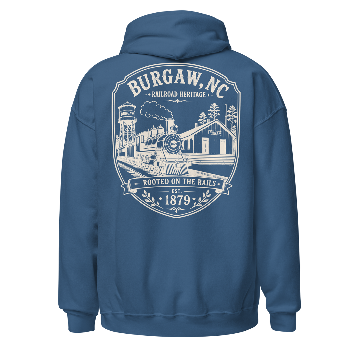 Burgaw, NC - Rooted On The Rails - Unisex Hoodie