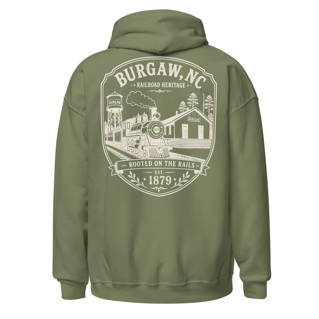 Burgaw, NC - Rooted On The Rails - Unisex Hoodie
