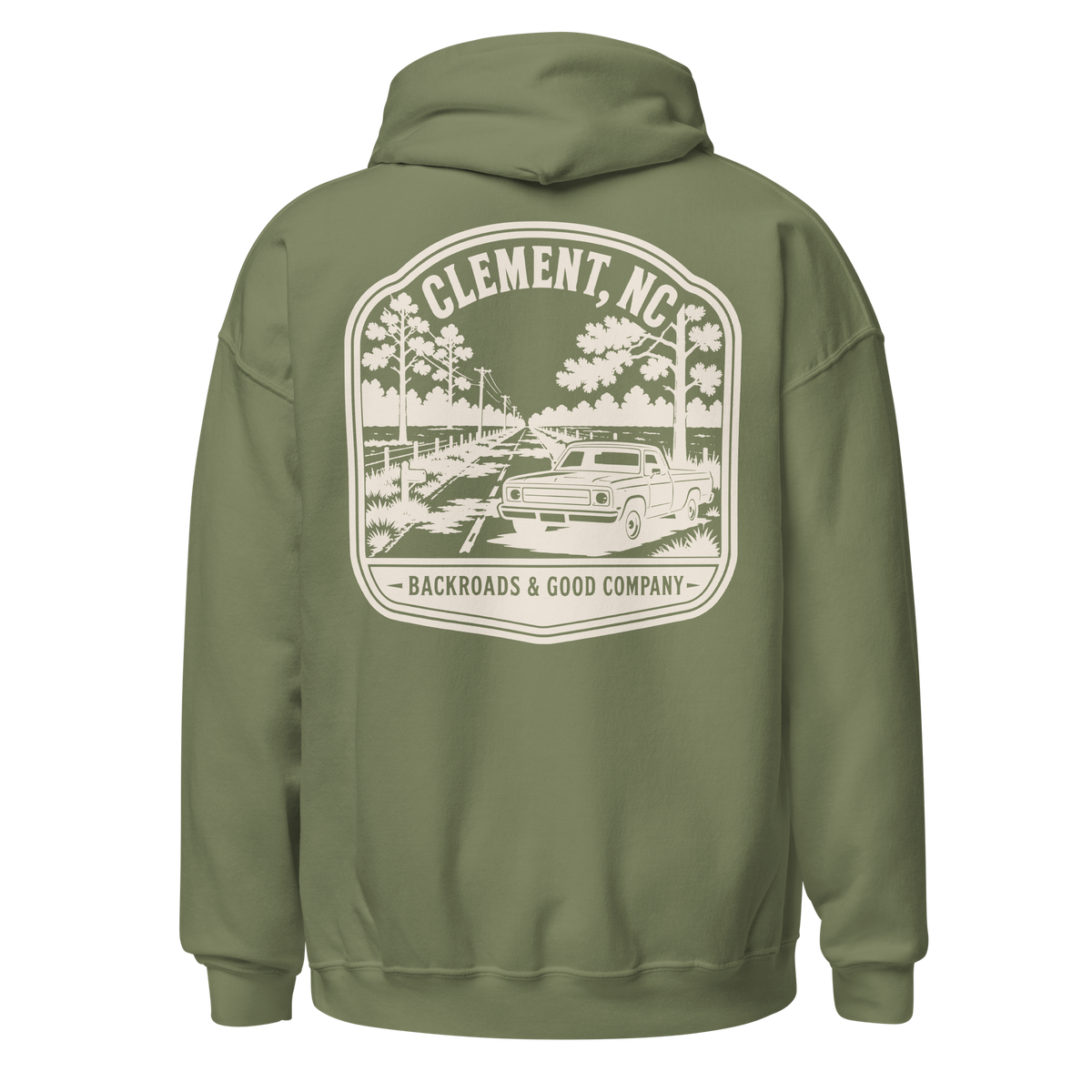 Clement, NC - Country Roads - Unisex Hoodie