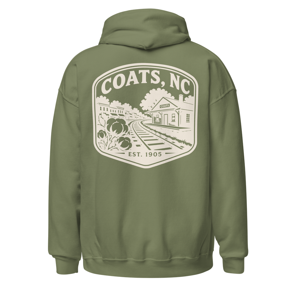 Coats, NC - RR/Cotton Town - Unisex Hoodie