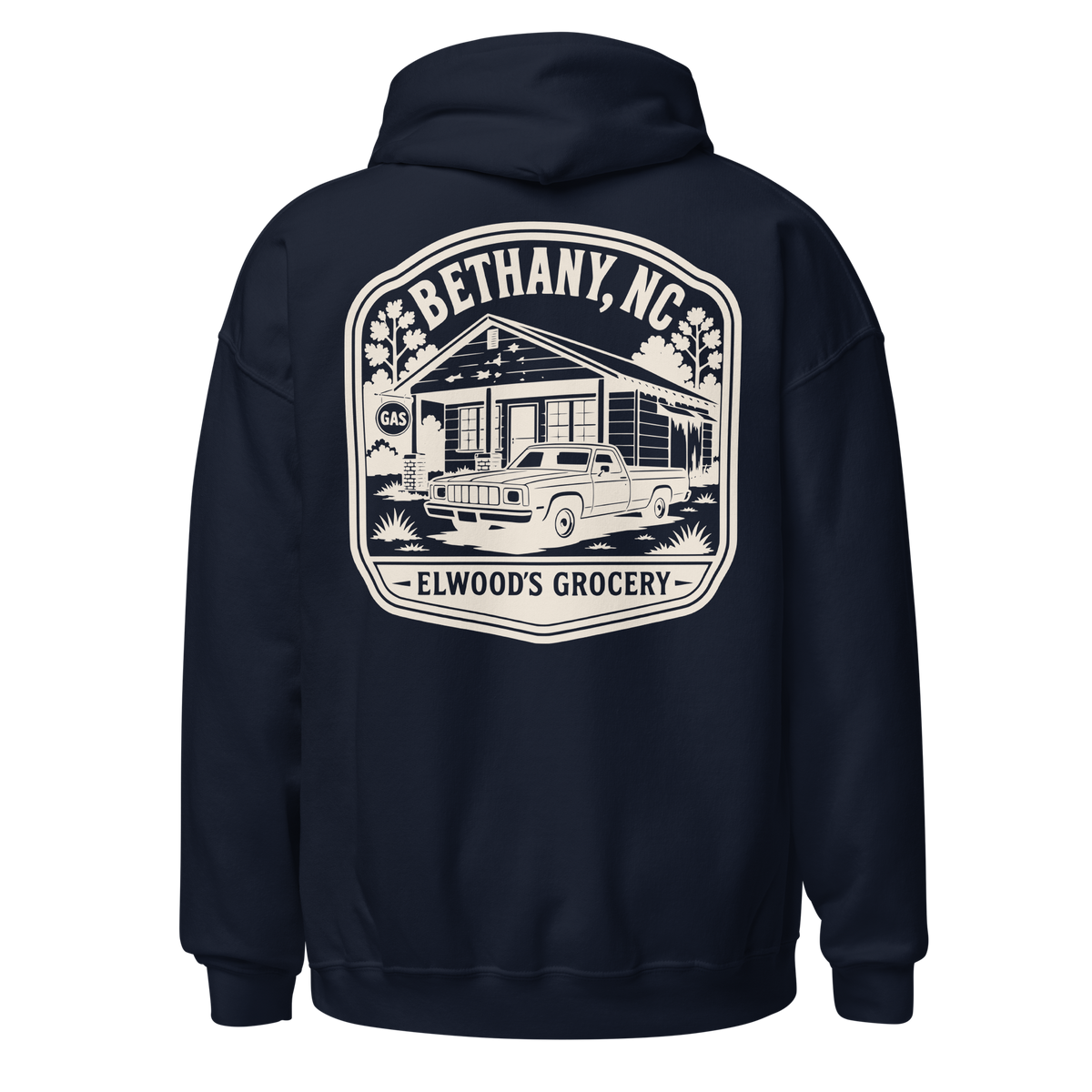 Bethany, NC - Elwood's Grocery - Unisex Hoodie