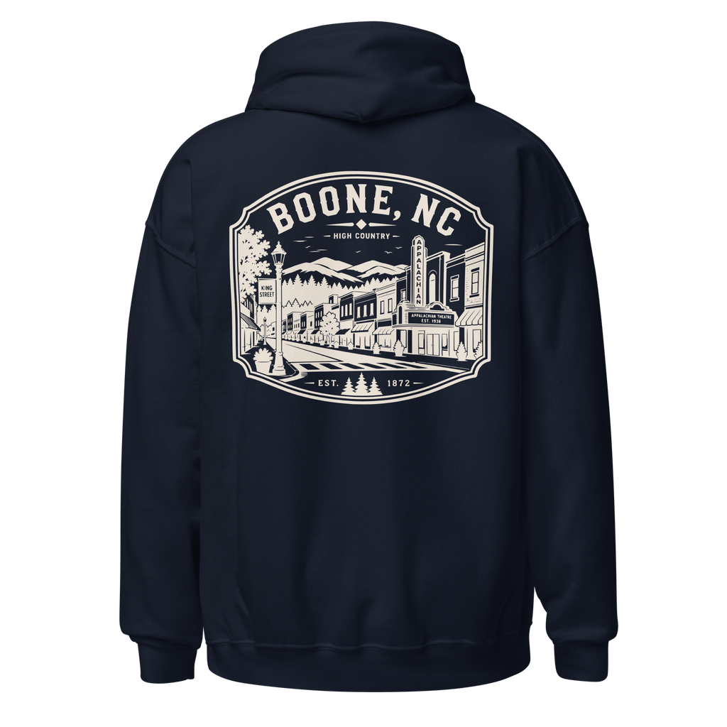 Boone, NC - Downtown - Unisex Hoodie