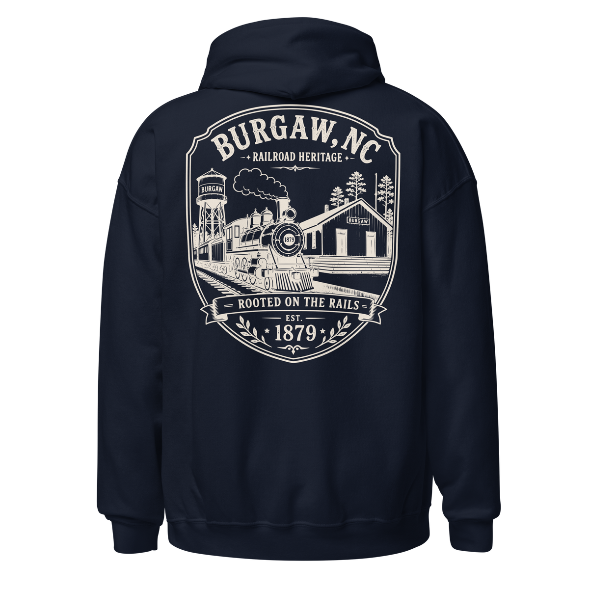 Burgaw, NC - Rooted On The Rails - Unisex Hoodie