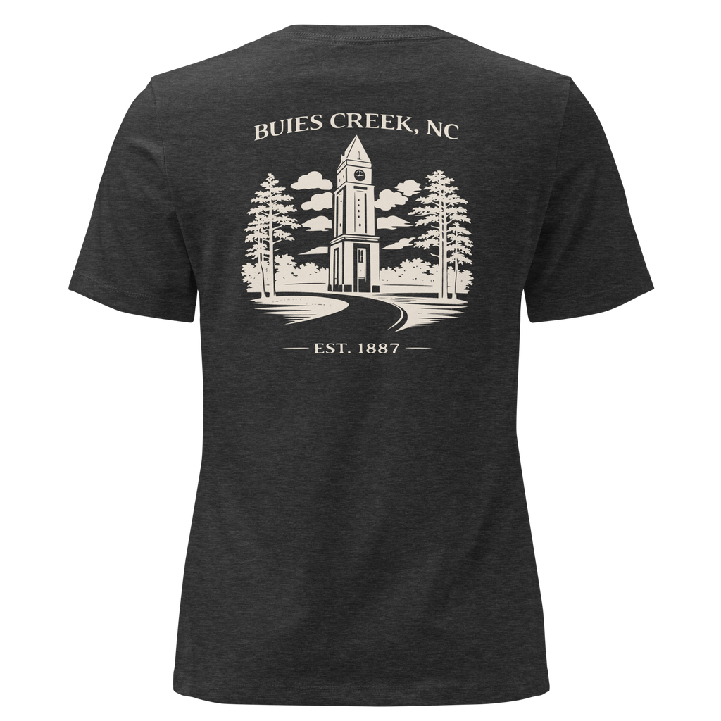 Buies Creek, NC - Campus Tower - Women's Relaxed T-Shirt