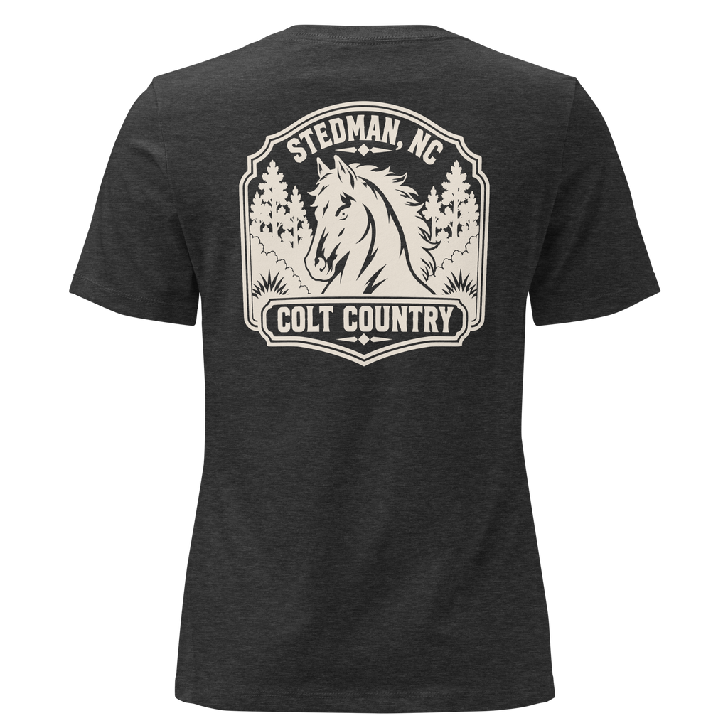 Stedman, NC - Colt Country- Women's Relaxed T-Shirt