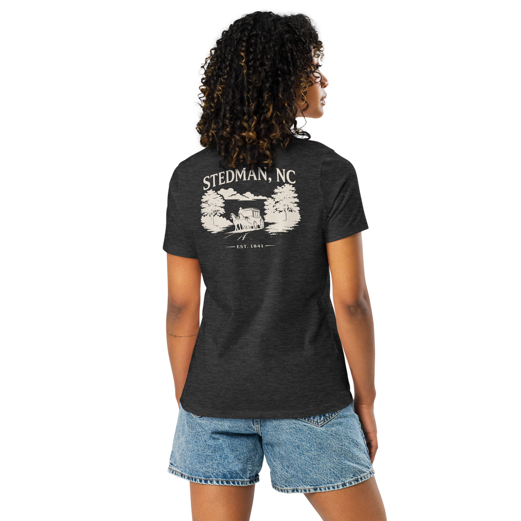 Stedman, NC - Stedman Stagecoach Town- Women's Relaxed T-Shirt
