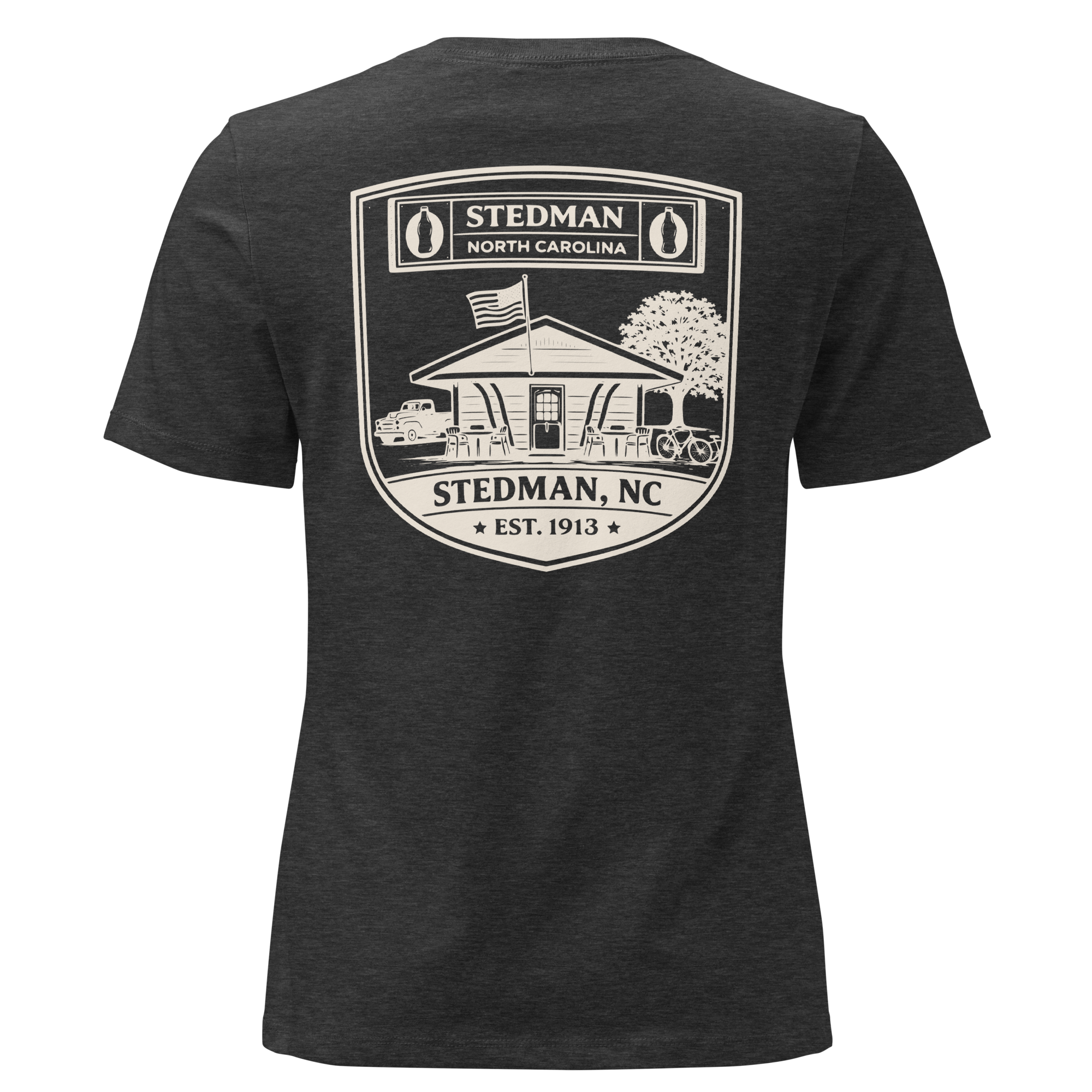 Stedman, NC - Stedman Soda Shop Badge- Women's Relaxed T-Shirt