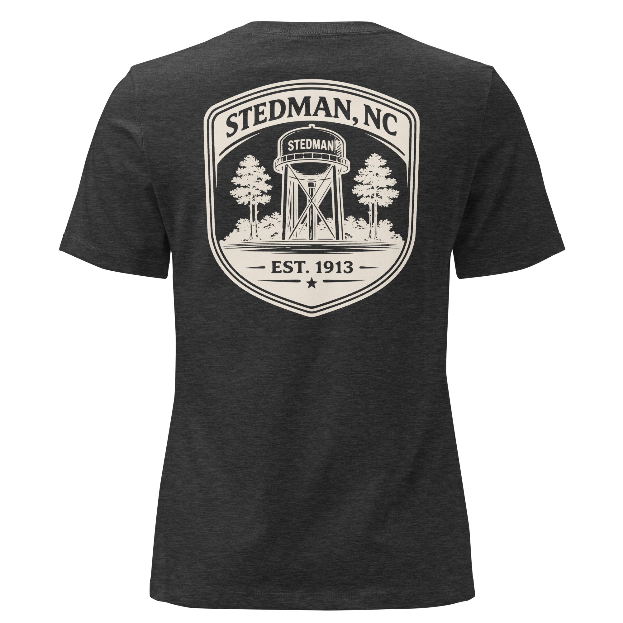 Stedman, NC - Stedman Water Tower Badge- Women's Relaxed T-Shirt
