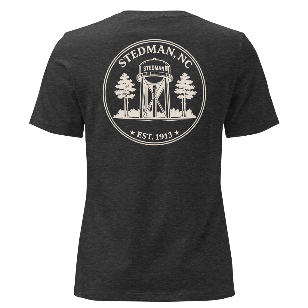 Stedman, NC - Stedman Water Tower Round Badge - Women's Relaxed T-Shirt