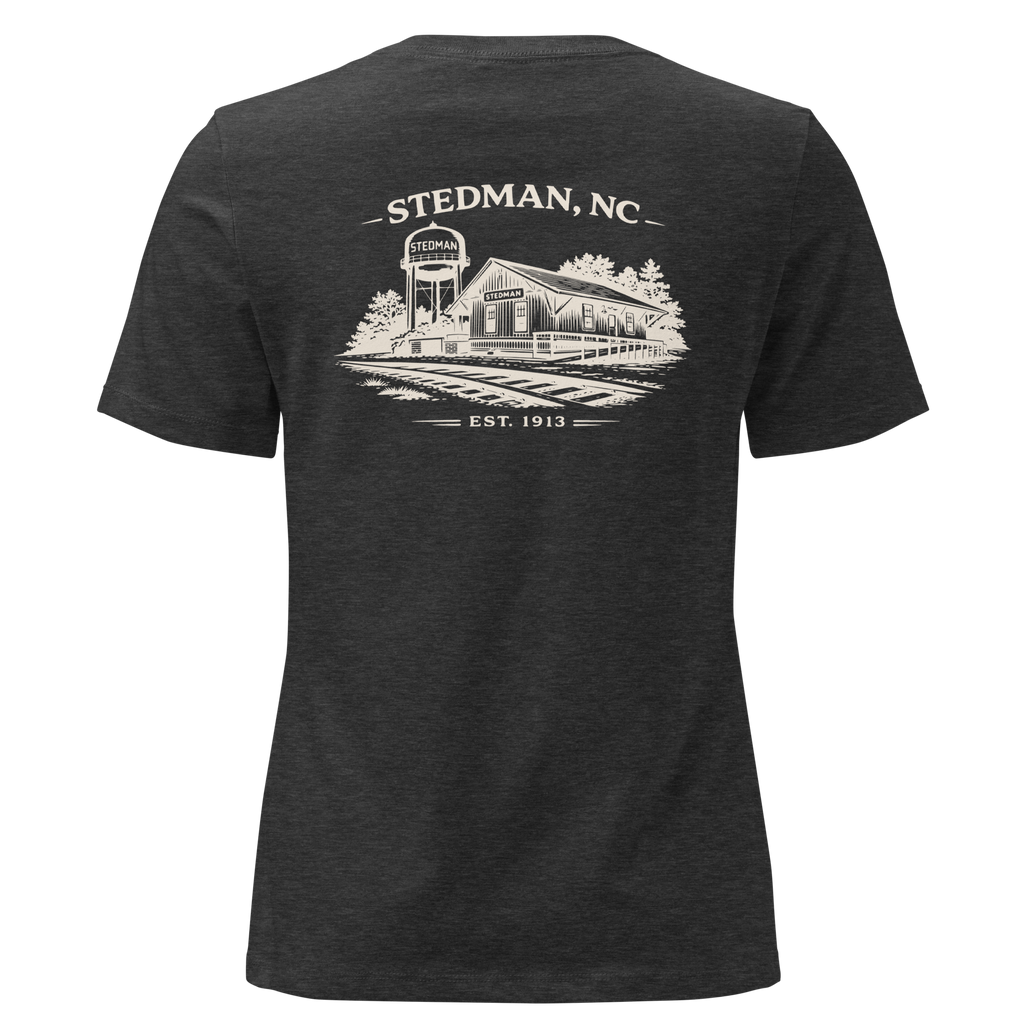 Stedman, NC - Stedman Train Depot- Women's Relaxed T-Shirt