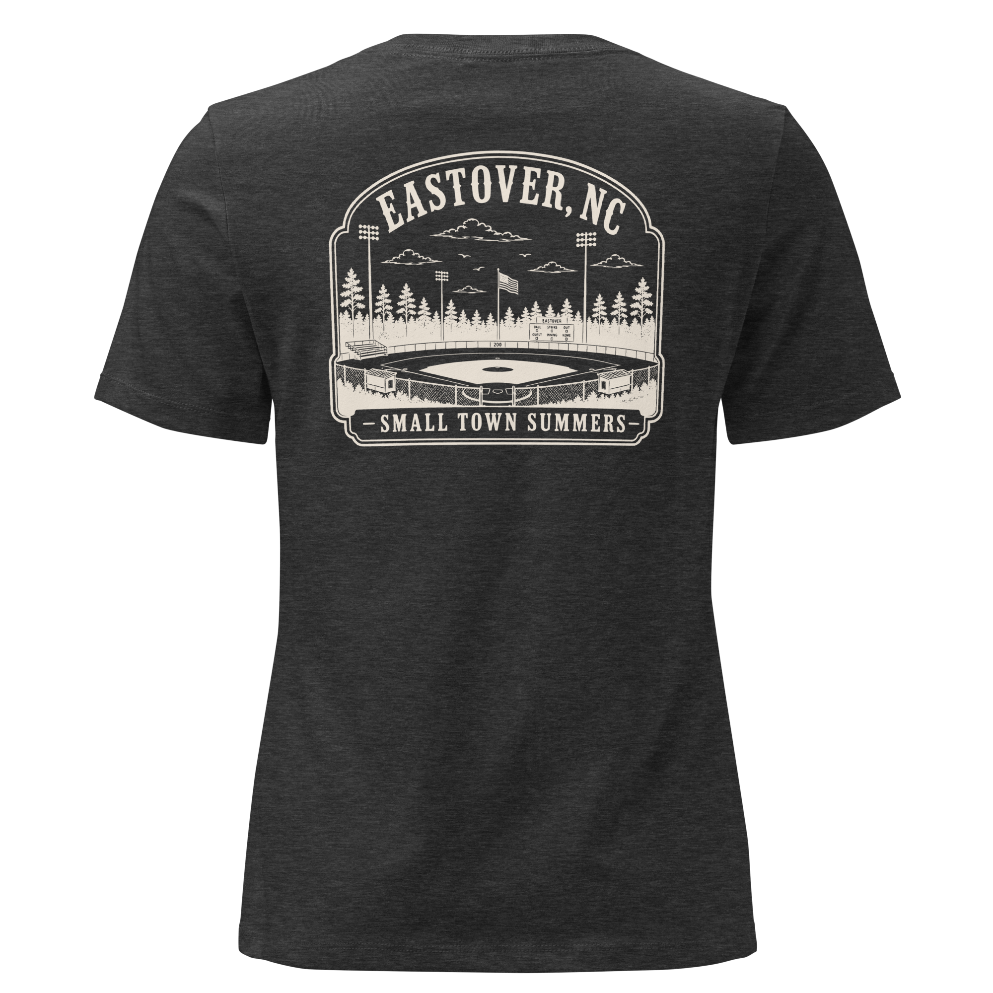 Eastover NC - Summer at the Ballpark- Women's Relaxed T-Shirt