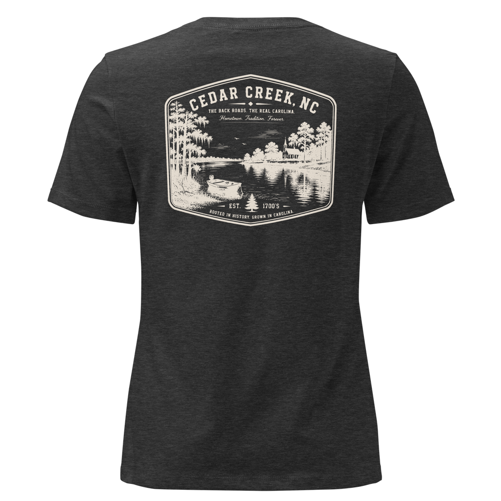 Cedar Creek, NC - The River - Women's Relaxed T-Shirt