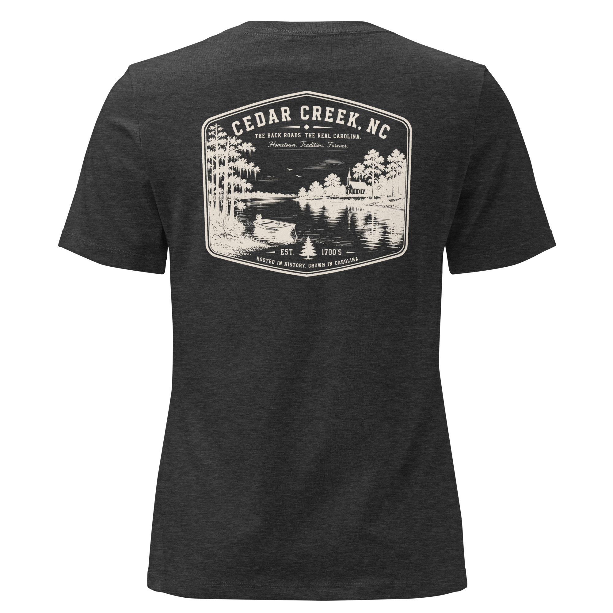 Cedar Creek, NC - The River - Women's Relaxed T-Shirt