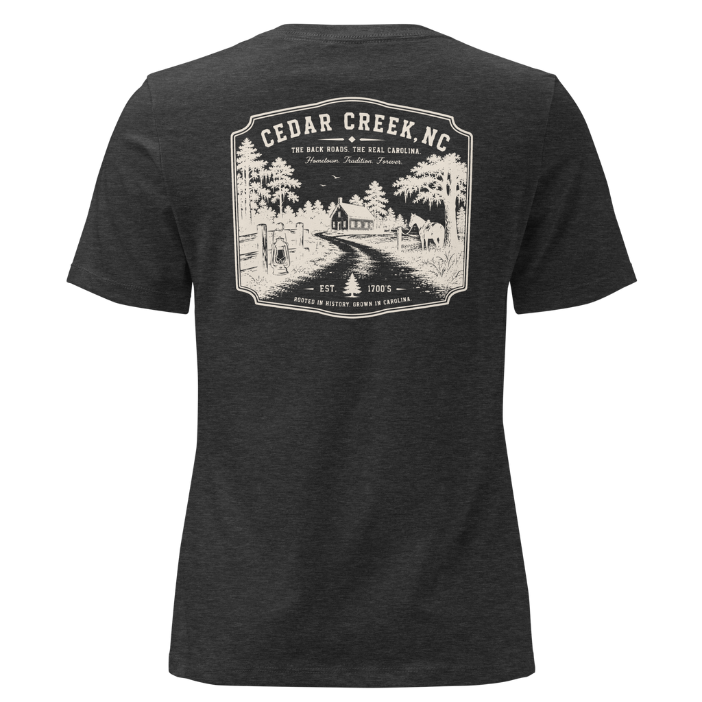 Cedar Creek, NC - Early Carolina - Women's Relaxed T-Shirt