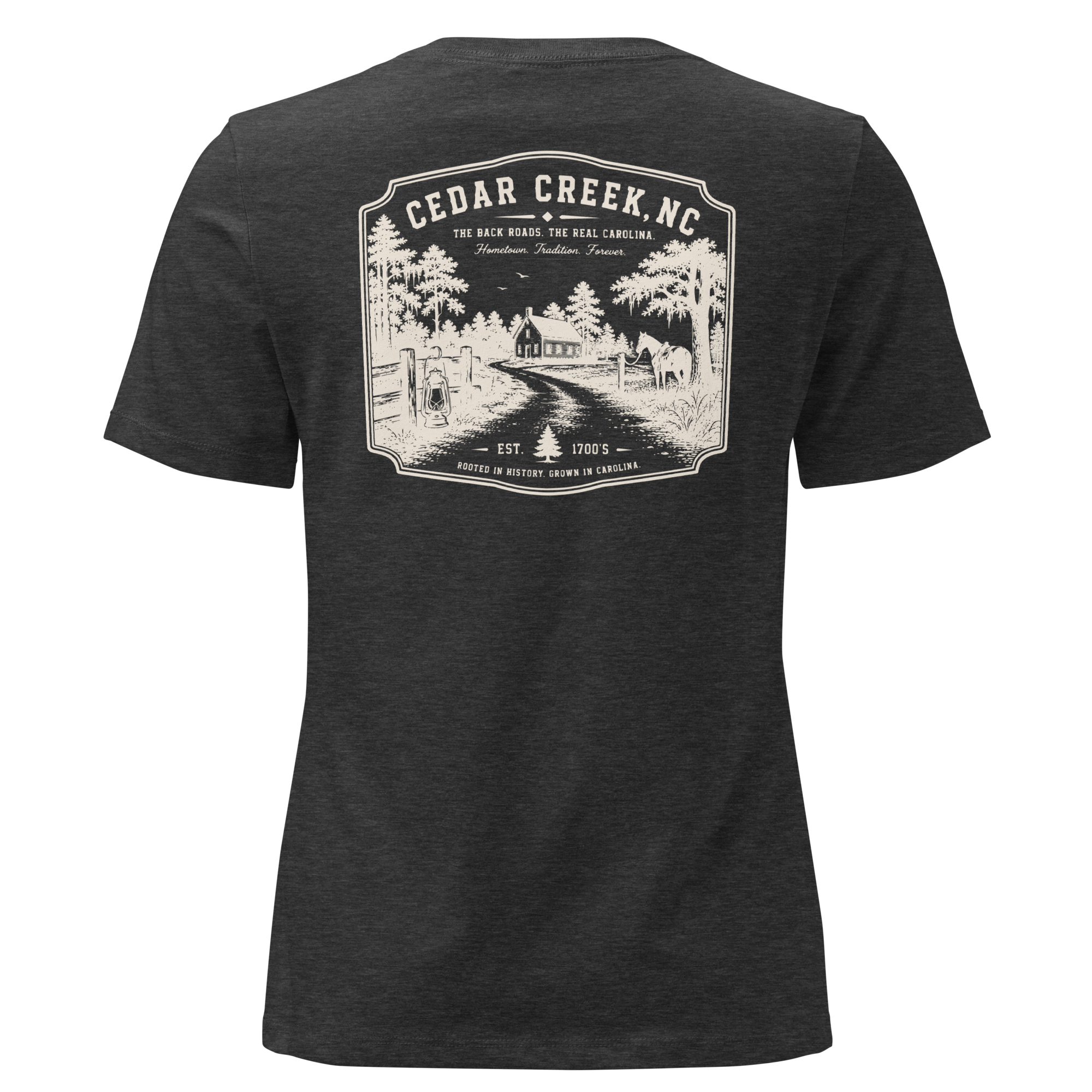 Cedar Creek, NC - Early Carolina - Women's Relaxed T-Shirt